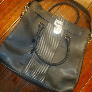 Michael Kors Hamilton Center Stripe Micro-stud N/S